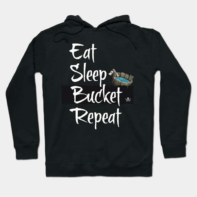 Pirate Eat Sleep Bucket Repeat Hoodie by thedevtee